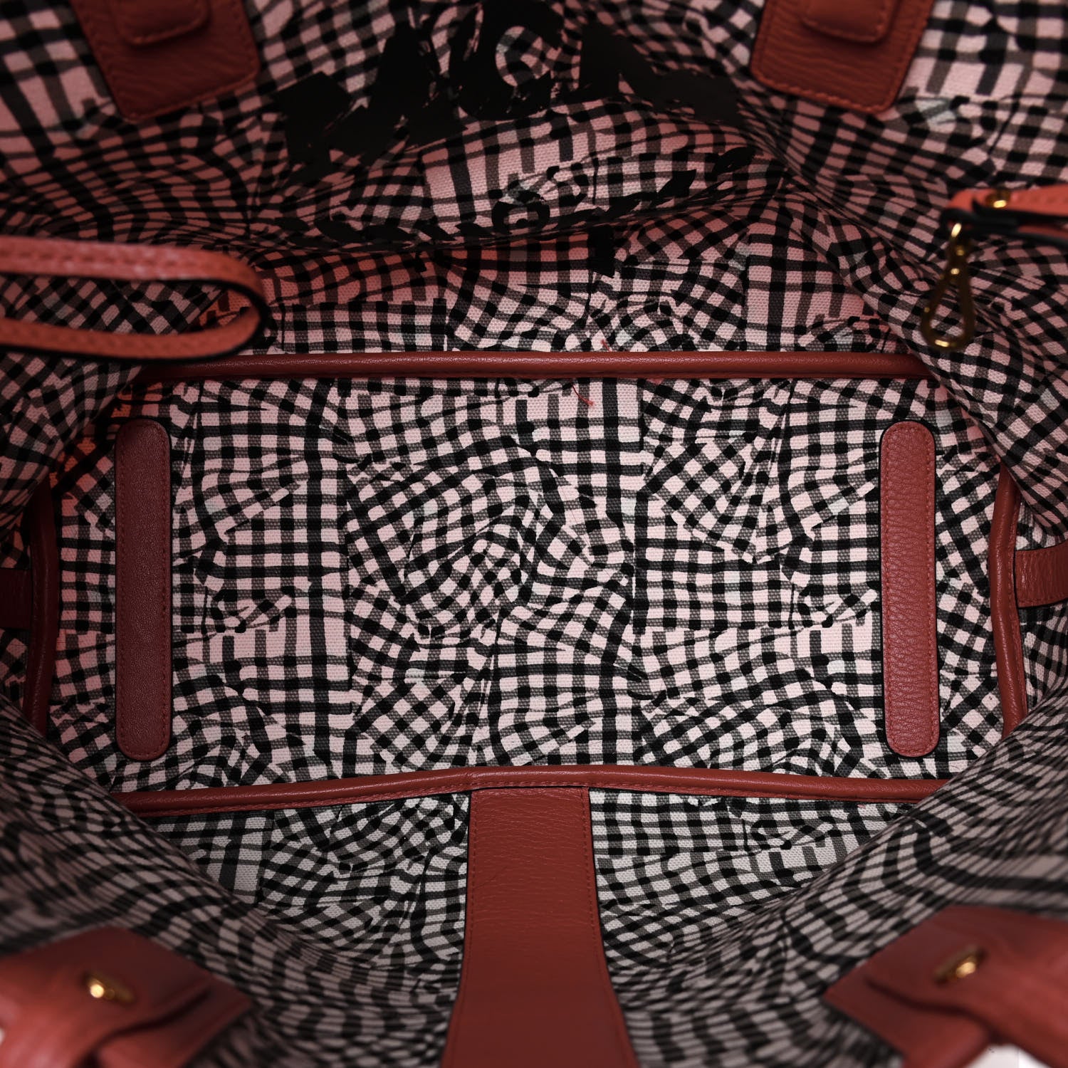 MCM Visetos Medium Liz Reversible Shopper Tote Ruby Red 5 of 5
