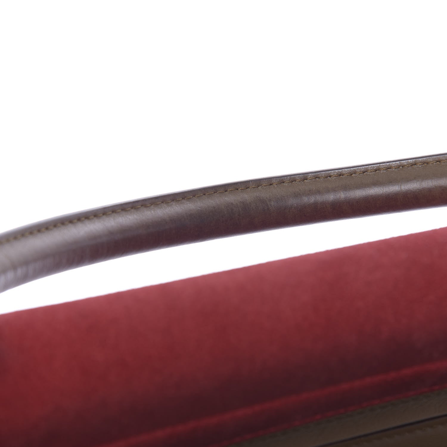 Celine Smooth Calfskin Suede Medium Tri-Color Trapeze Vermillion 12 of 28