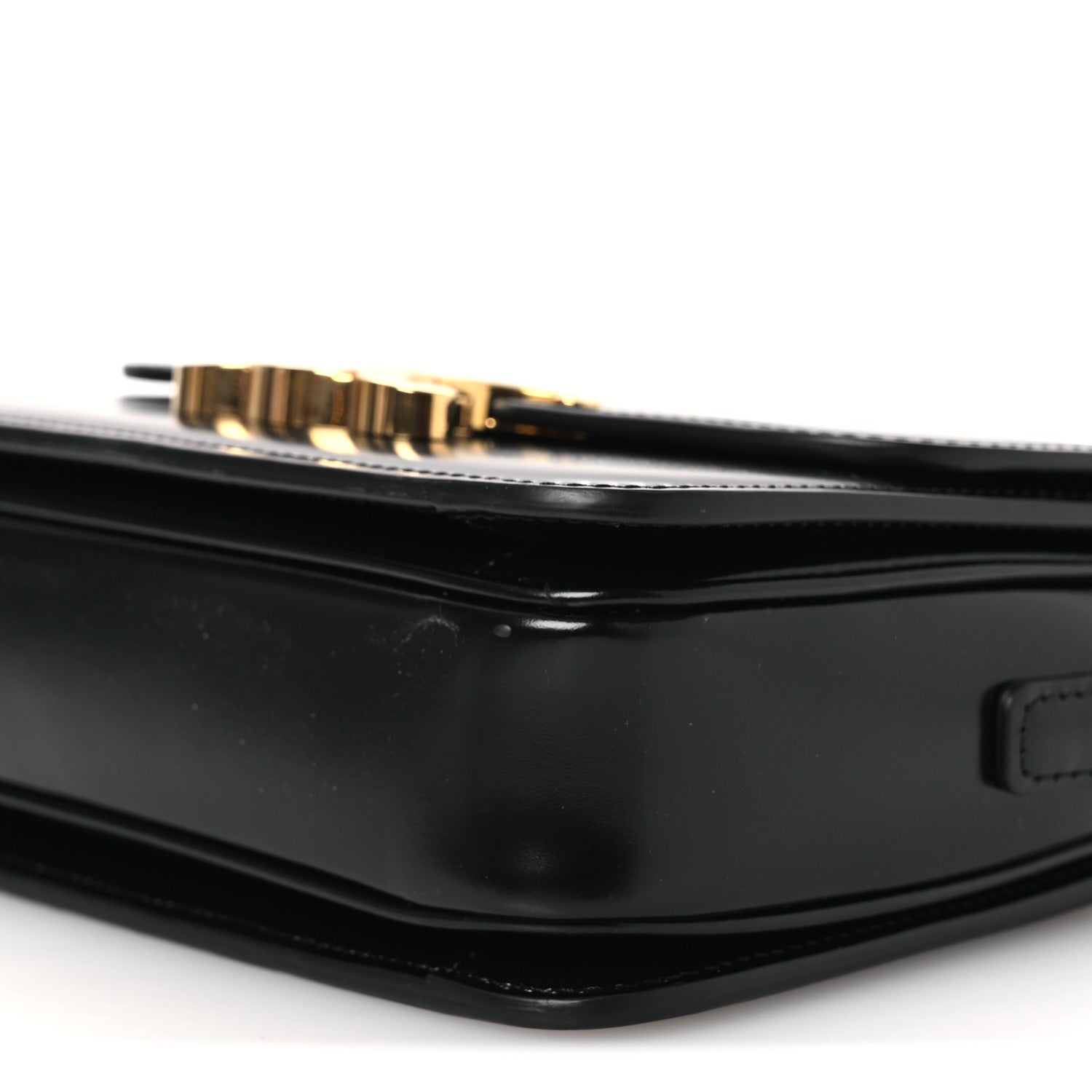 Celine Shiny Calfskin Teen Triomphe Black 11 of 14