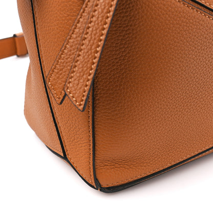 Loewe Grained Calfskin Small Puzzle Bag Tan 22 of 23