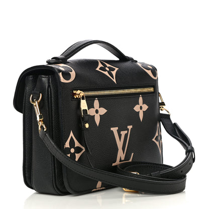Louis Vuitton Empreinte Monogram Giant Pochette Metis Black Beige 2 of 16