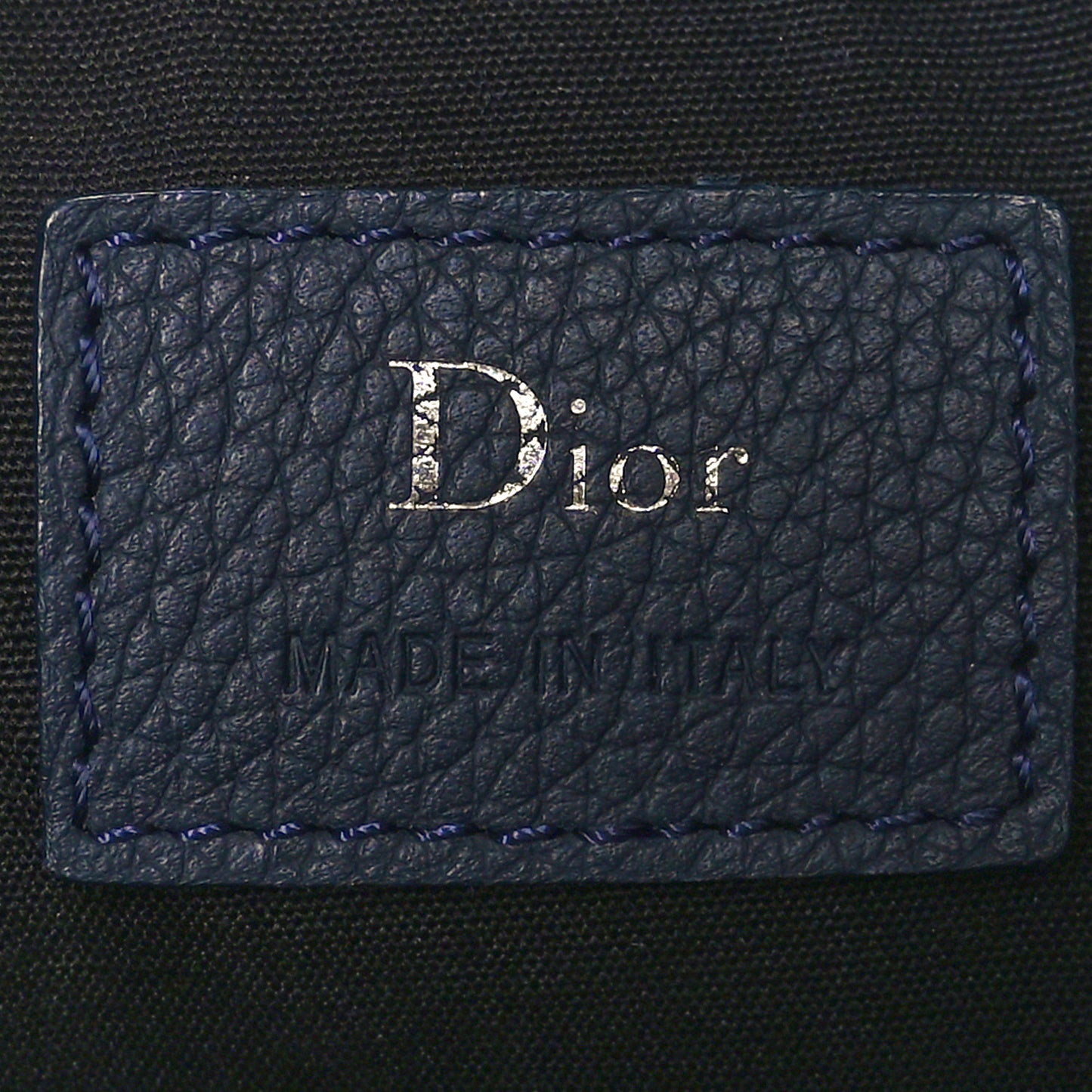 HOMME Grained Calfskin Mens Roller Pouch Blue