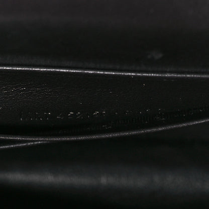 Saint Laurent Calfskin Crocodile Embossed Small Classic Monogram Kate Tassel Satchel Black 7 of 10