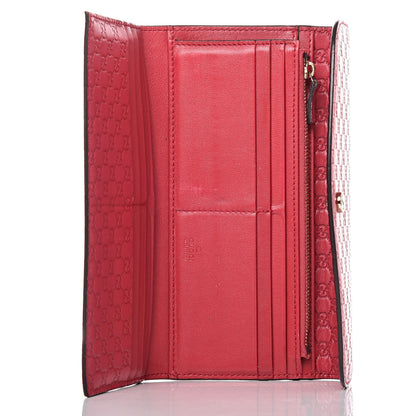 Gucci Microguccissima Interlocking G Continental Wallet Red 5 of 17