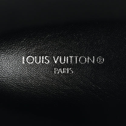 Louis Vuitton Rubber Embossed Monogram Drops Flat Half Boots 38 Black 8 of 10