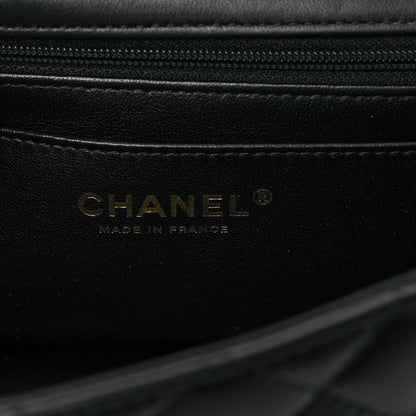 Chanel Lambskin Quilted Metal Mini Top Handle Rectangular Flap Black 6 of 8