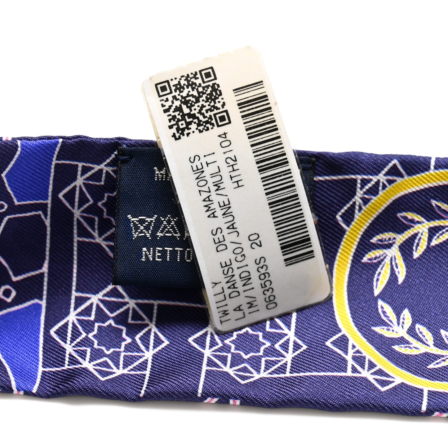 Silk La Danse Des Amazones Twilly Indigo Jaune Multicolor
