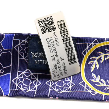 Hermes Silk La Danse Des Amazones Twilly Indigo Jaune Multicolor 3 of 4