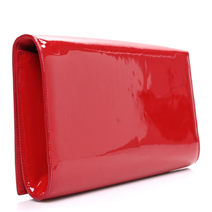 Saint Laurent Patent Monogram Large Belle De Jour Clutch Red 3 of 8