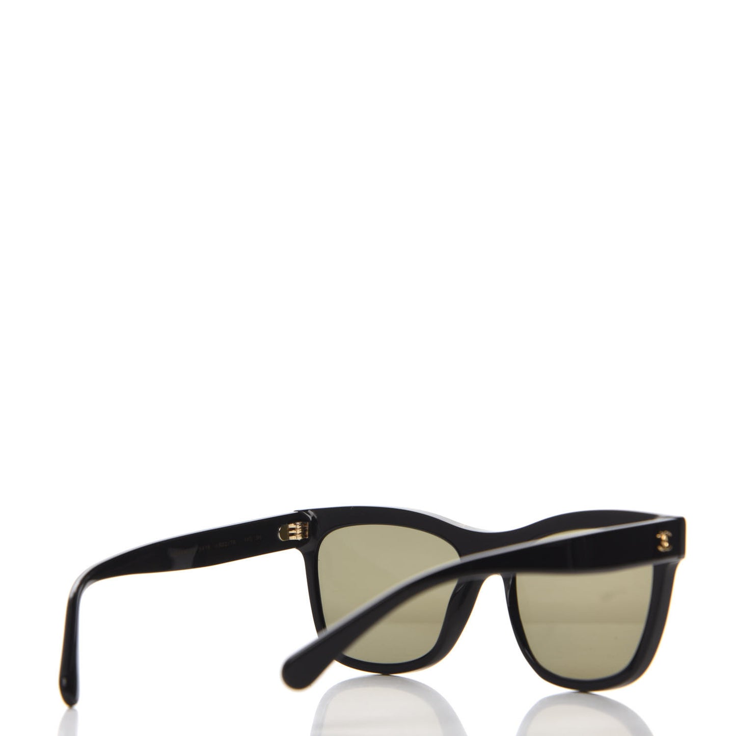 Acetate Logo Shield Sunglasses 5418 Black