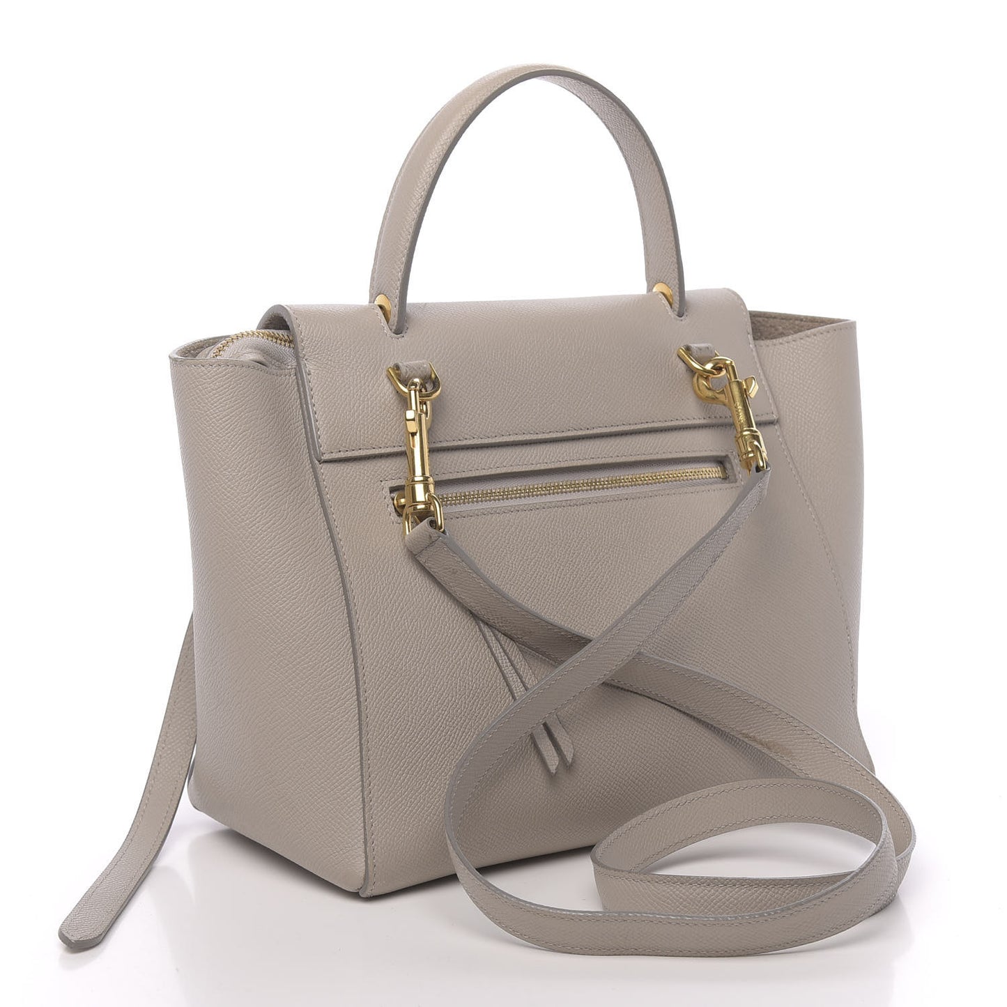 Grained Calfskin Micro Belt Bag Light Taupe
