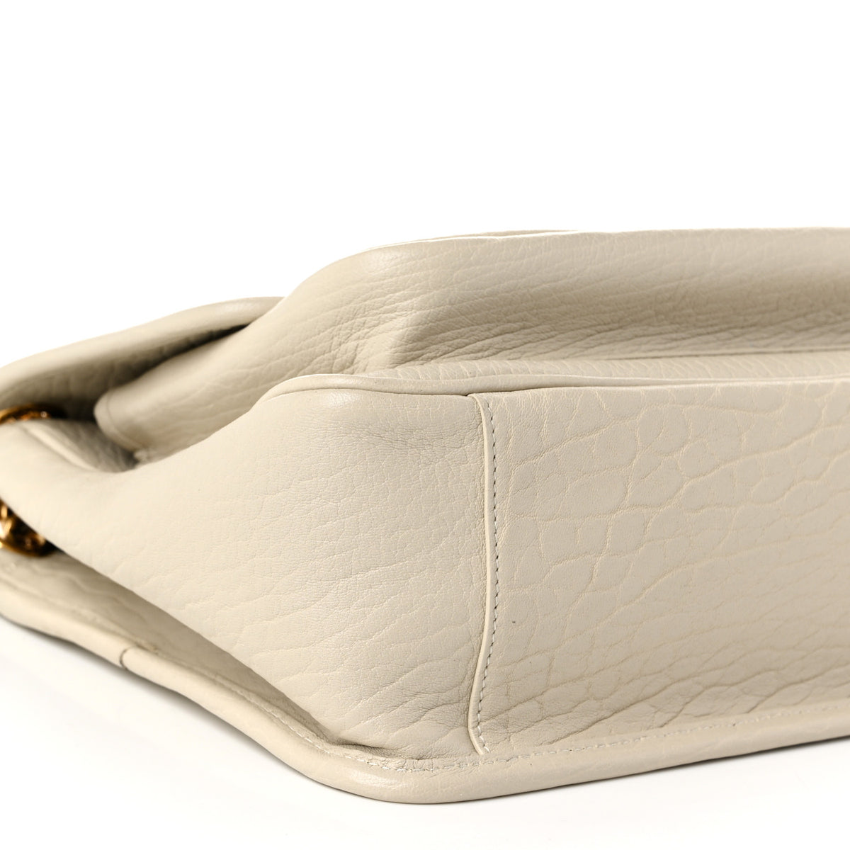 Saint Laurent Grained Lambskin Monogram Medium Niki Chain Satchel Crema Soft 9 of 11