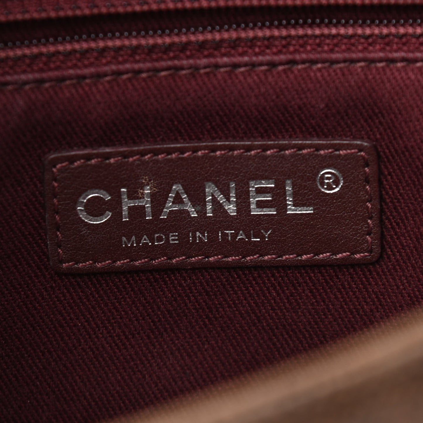 Crumpled Grained Calfskin Medium CC Crave Flap Brown