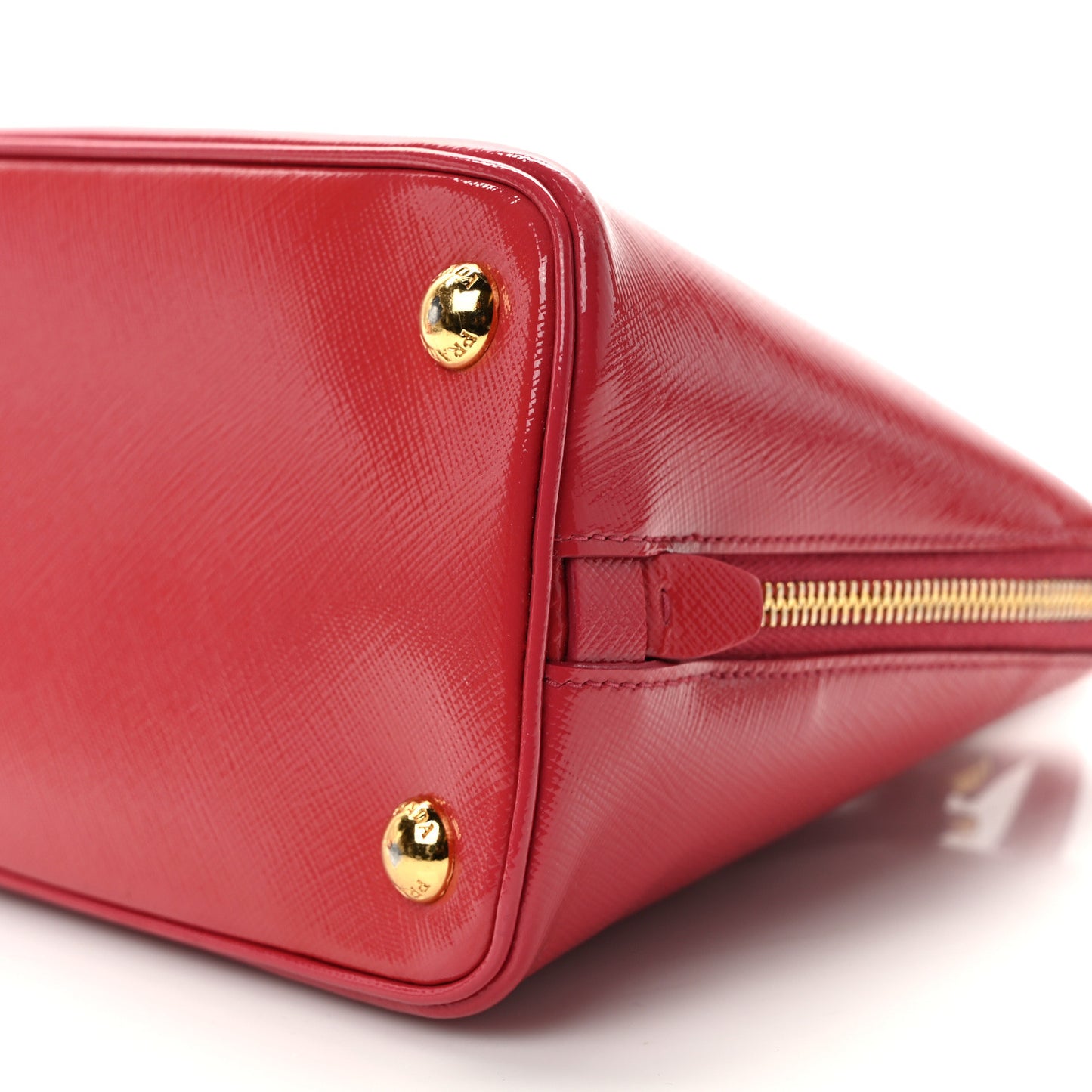 Saffiano Lux Small Promenade Tote Cerise