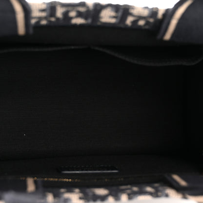 Christian Dior Oblique Calfskin Small Book Tote With Strap Blue Multicolor 5 of 12