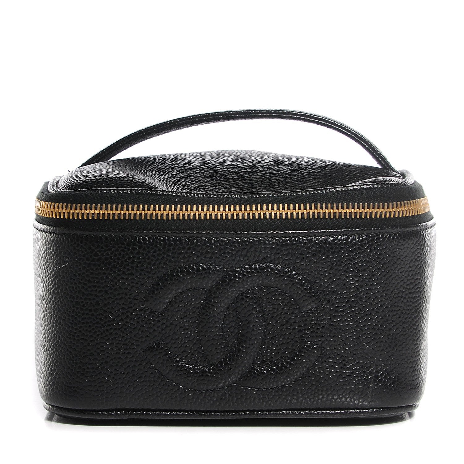 Chanel Caviar CC Small Cosmetic Case Black 1 of 7