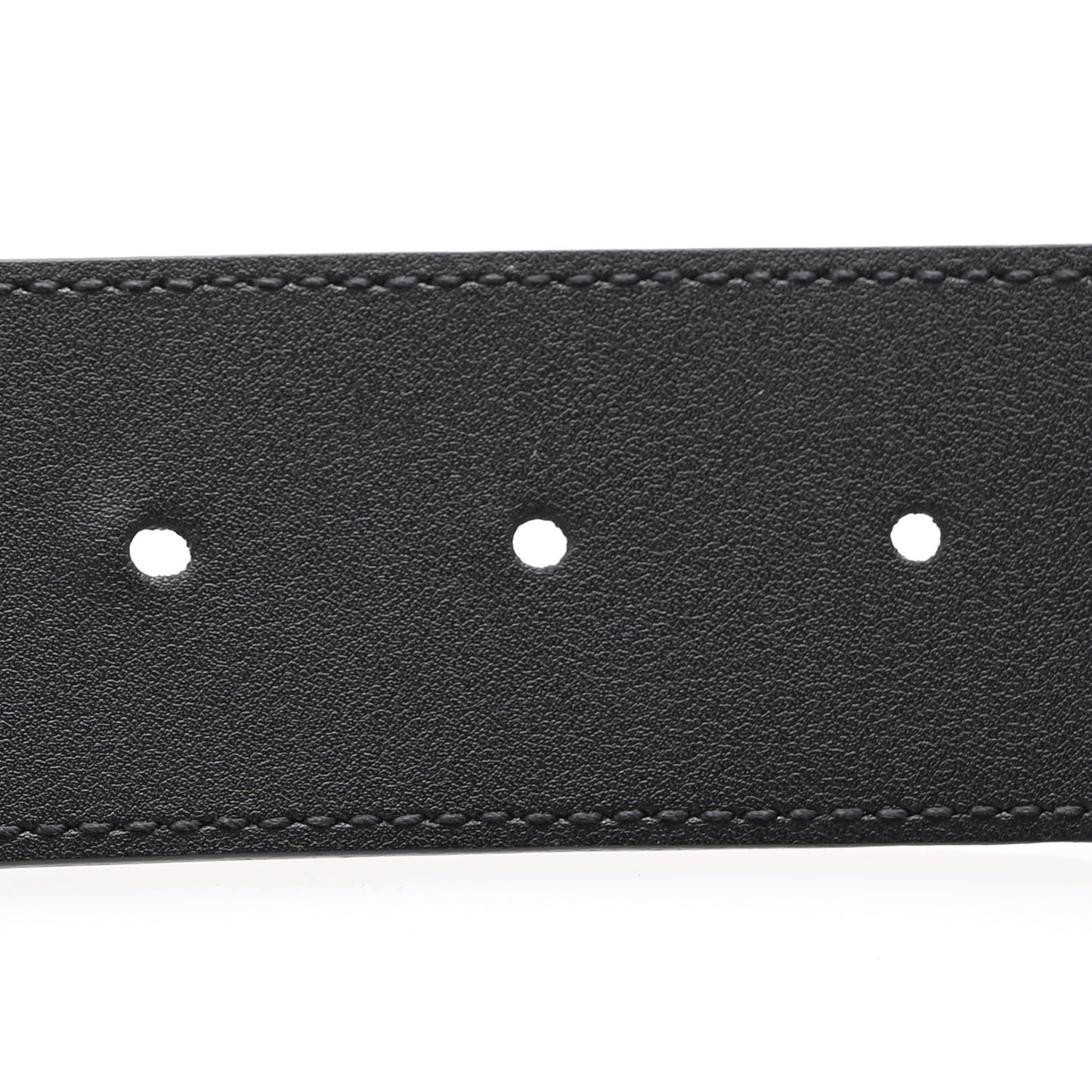 Moon Calfskin Pearl Double G 40mm Belt 90 36 Black Cream