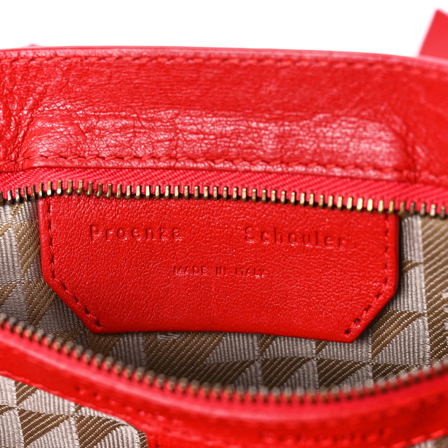 Lambskin Medium PS1 Satchel Bright Red