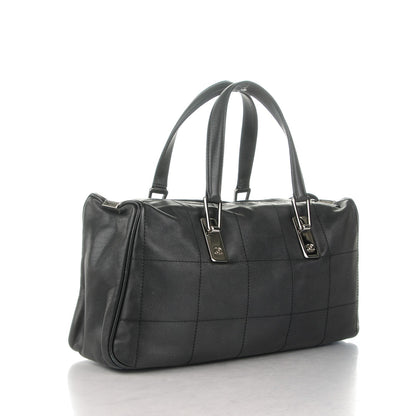 Chanel Lambskin Square Stitched Large Tote Black 3 of 6