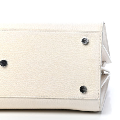 Saint Laurent Grained Calfskin Small Sac De Jour Dove White 6 of 12