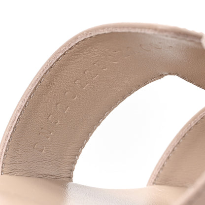 Hermes Box Calfskin Oran Sandals 39 Camel 9 of 10