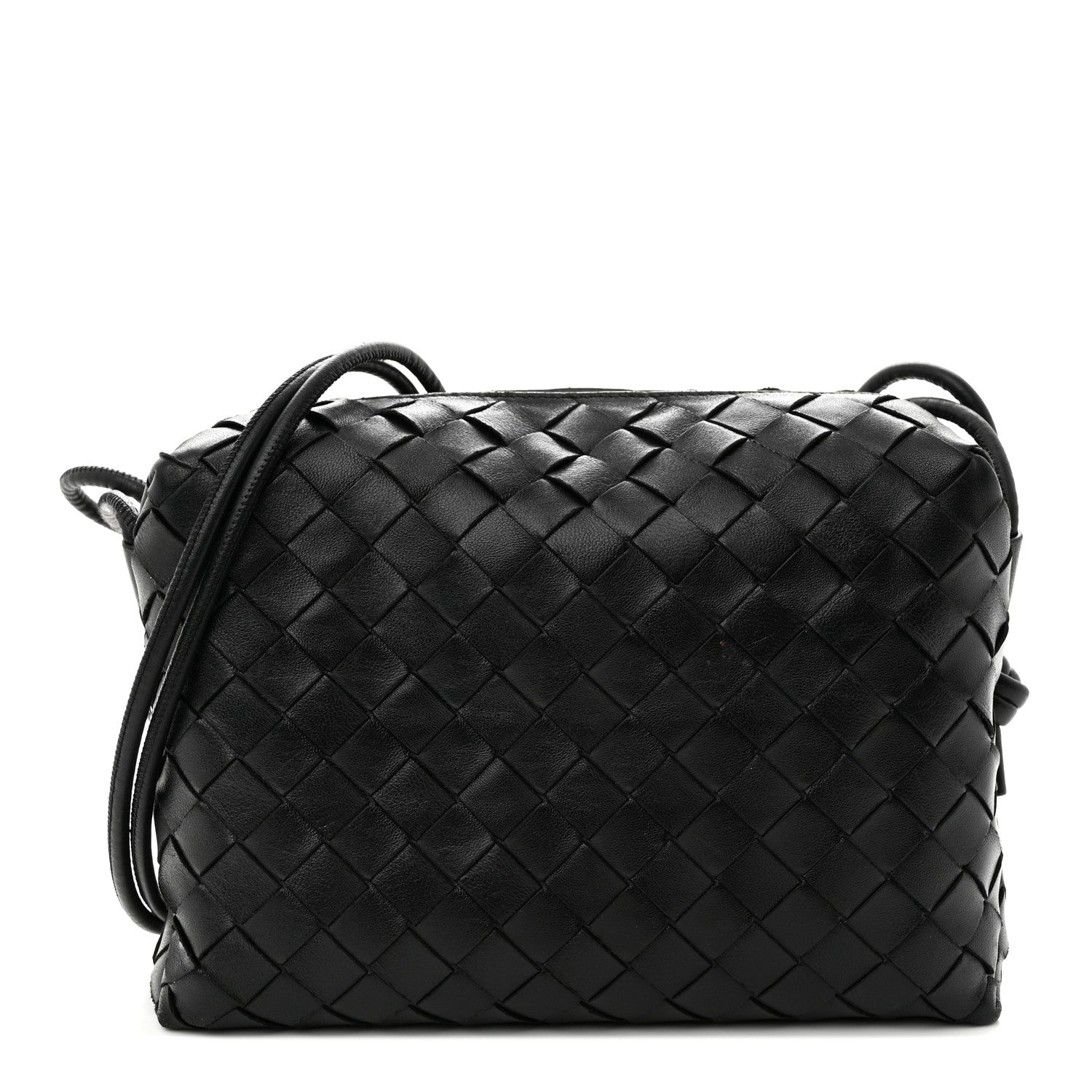 Bottega Veneta Nappa Intrecciato Medium Loop Camera Bag Black 1 of 10