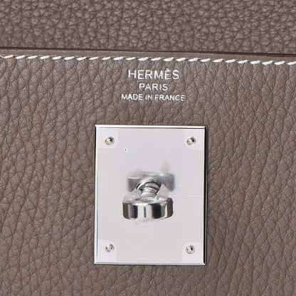 Hermes Togo Kelly Retourne 28 Etoupe 25 of 38