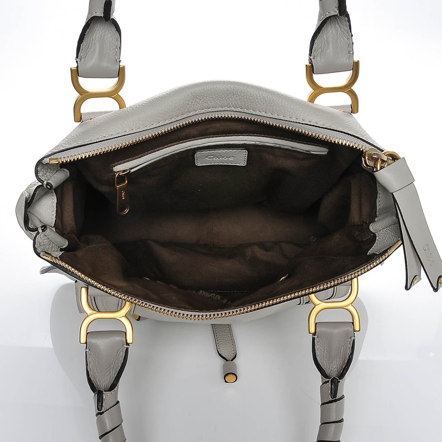 Calfskin Medium Marcie Satchel Dove