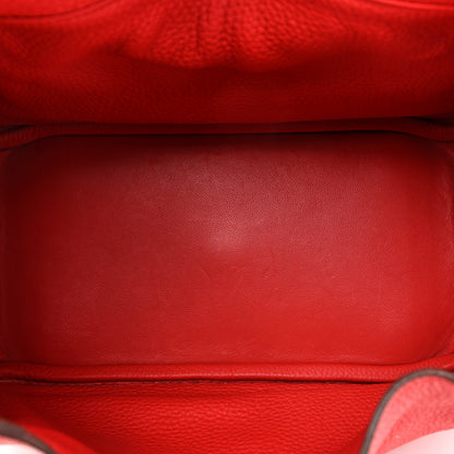 Hermes Taurillon Clemence Lindy 26 Rouge Tomate 5 of 16