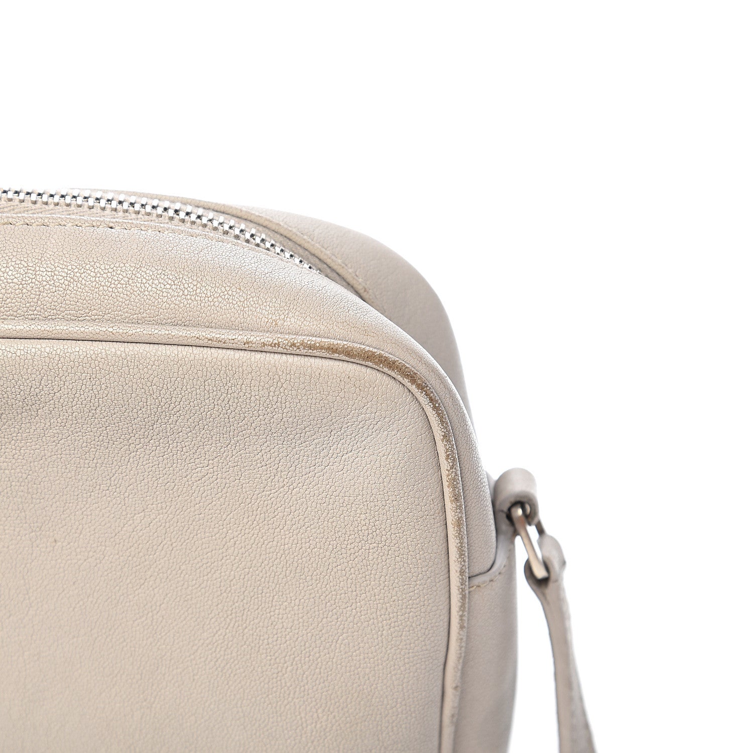 Saint Laurent Calfskin Monogram Lou Camera Bag Icy White 8 of 16