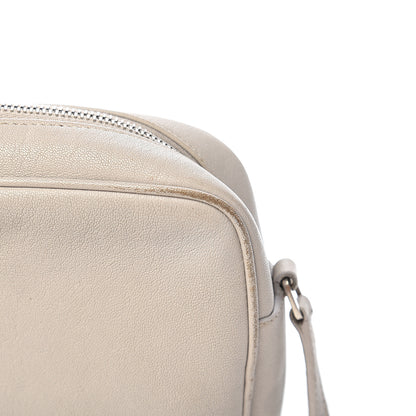 Saint Laurent Calfskin Monogram Lou Camera Bag Icy White 8 of 16