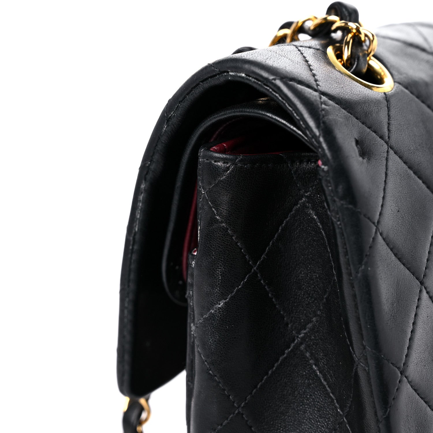 Chanel Lambskin Quilted Medium Double Flap Black 23 of 23