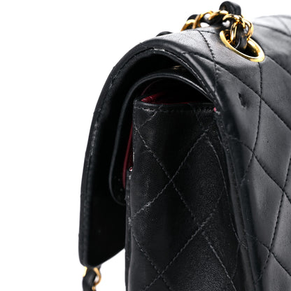 Chanel Lambskin Quilted Medium Double Flap Black 23 of 23