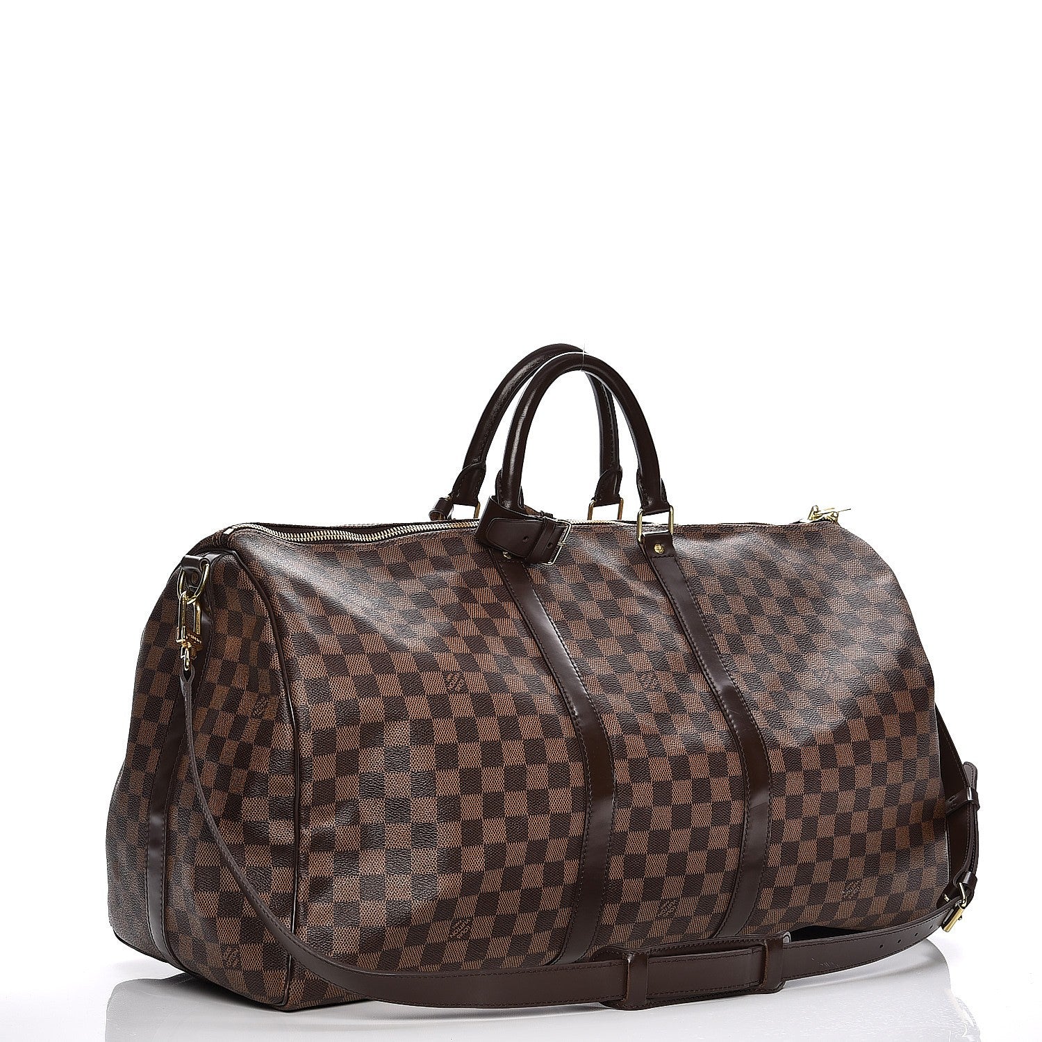 Louis Vuitton Damier Ebene Keepall Bandouliere 55 5 of 17