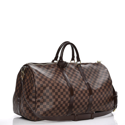Louis Vuitton Damier Ebene Keepall Bandouliere 55 5 of 17