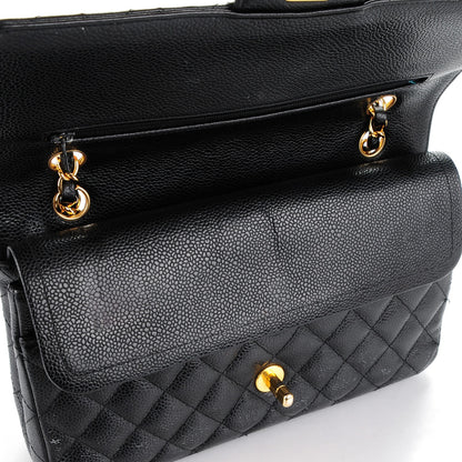 Chanel Caviar Quilted Medium Double Flap Black 9 of 9
