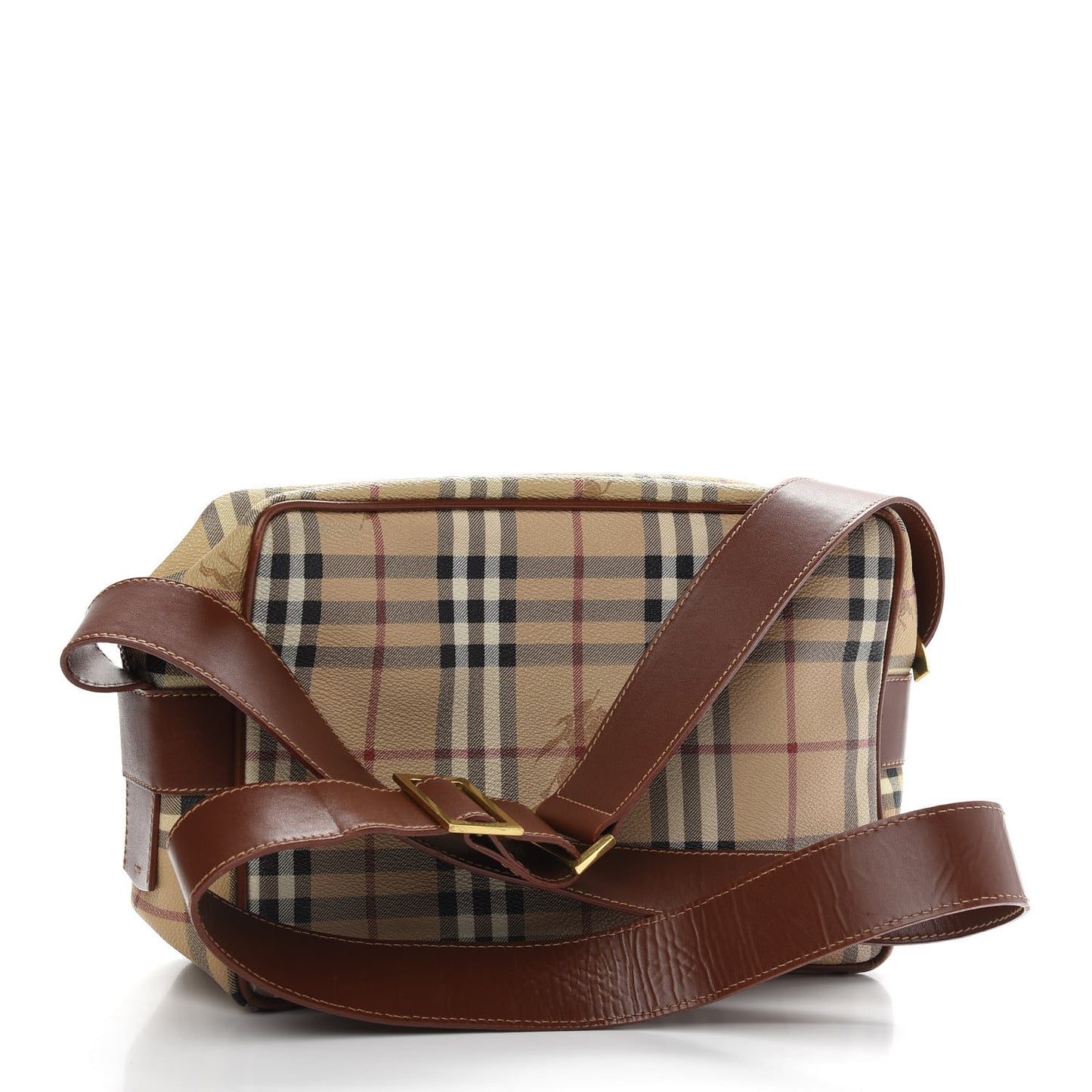 Haymarket Check Crossbody Bag Brown
