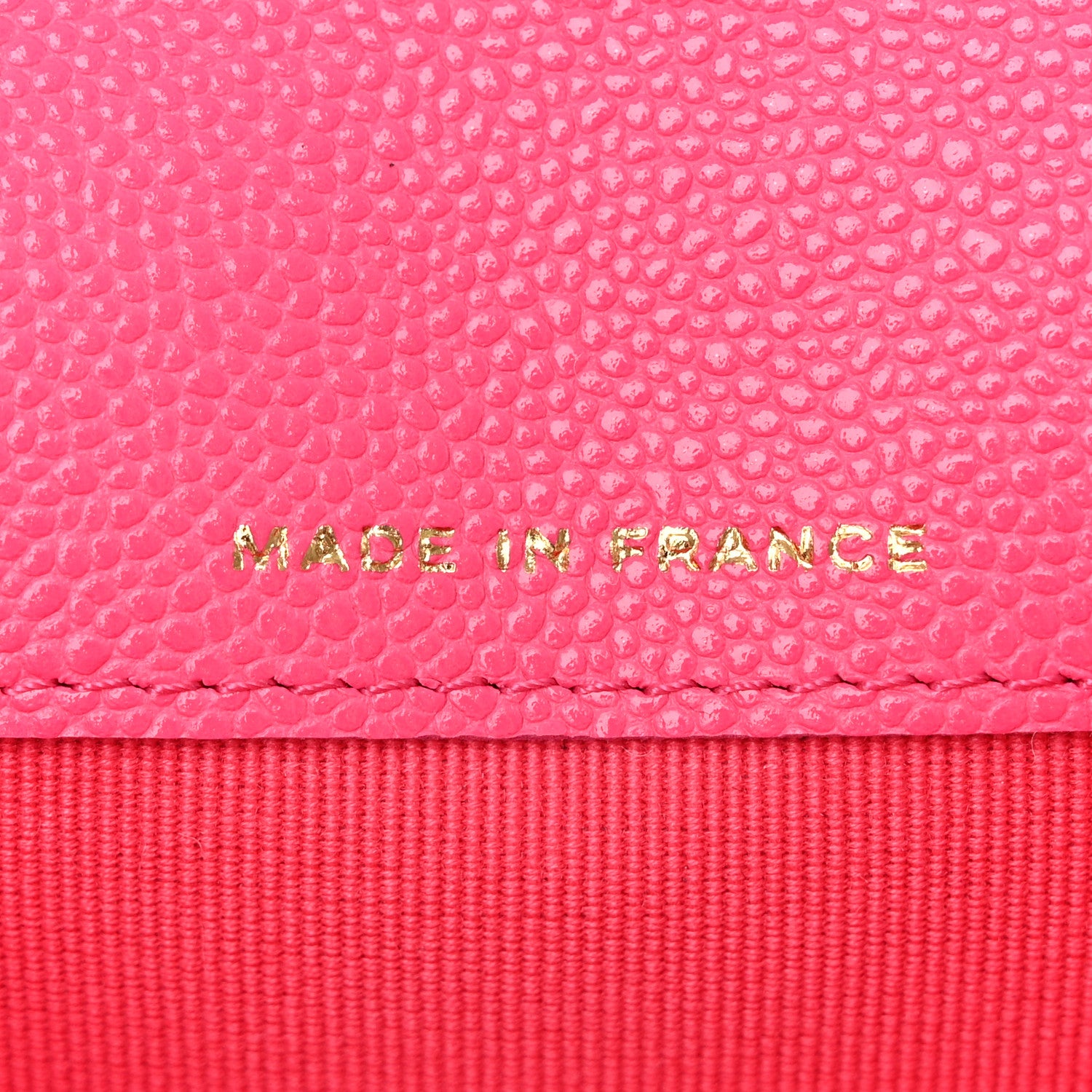 Chanel Caviar Quilted Flap Card Holder Wallet Fuchsia 7 of 9
