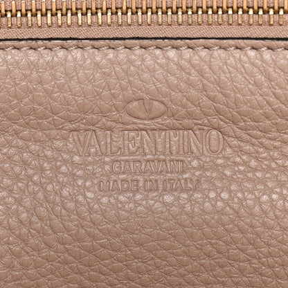 Valentino Garavani Pebbled Calfskin Small Rockstud Tote Poudre 6 of 10