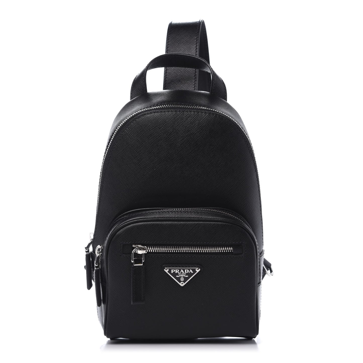 Saffiano Sling Backpack Black