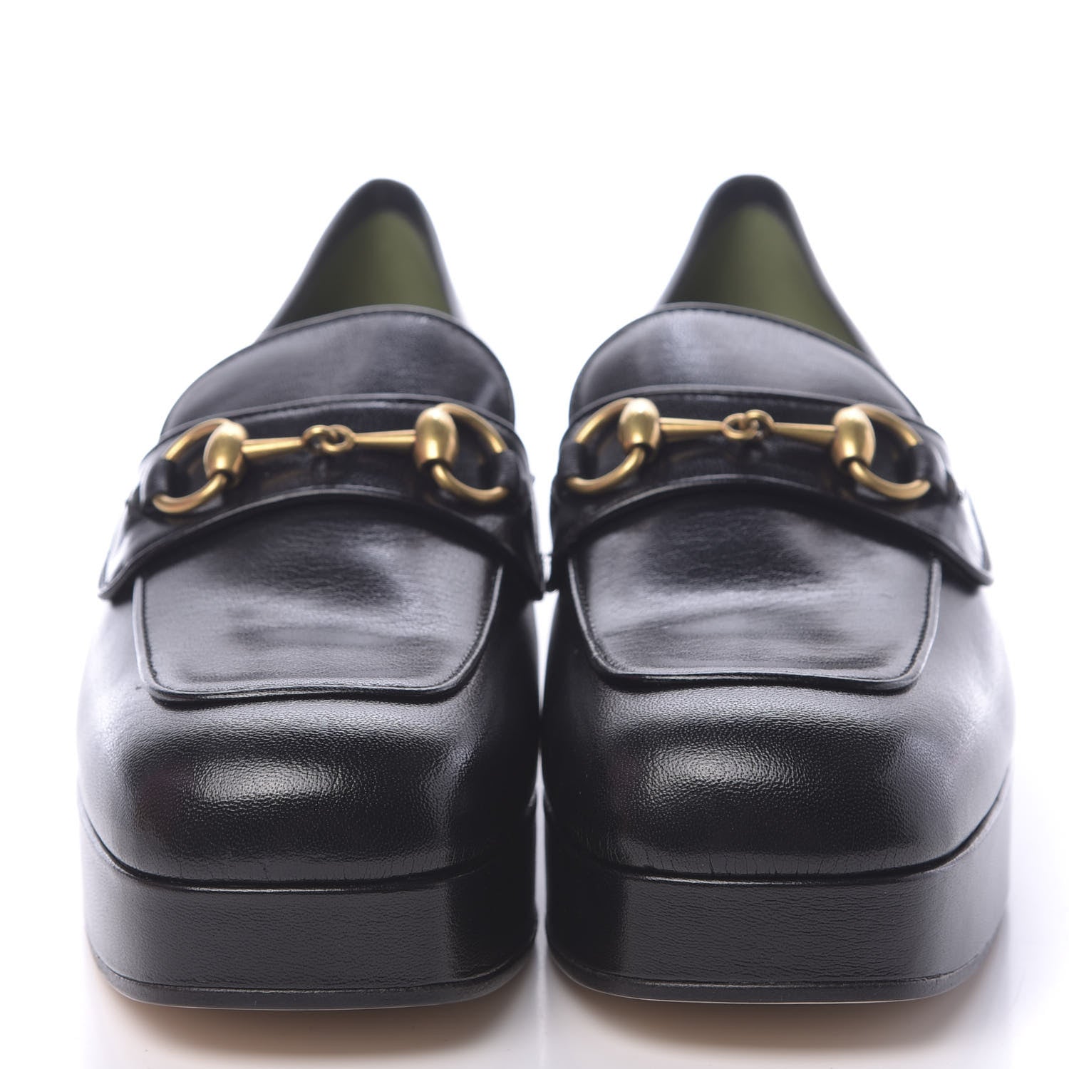 Gucci Goatskin Houdan Platform Loafers 41 Black 2 of 9