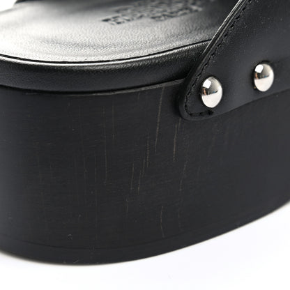 Hermes Calfskin Calya Mules 37 Black 7 of 9