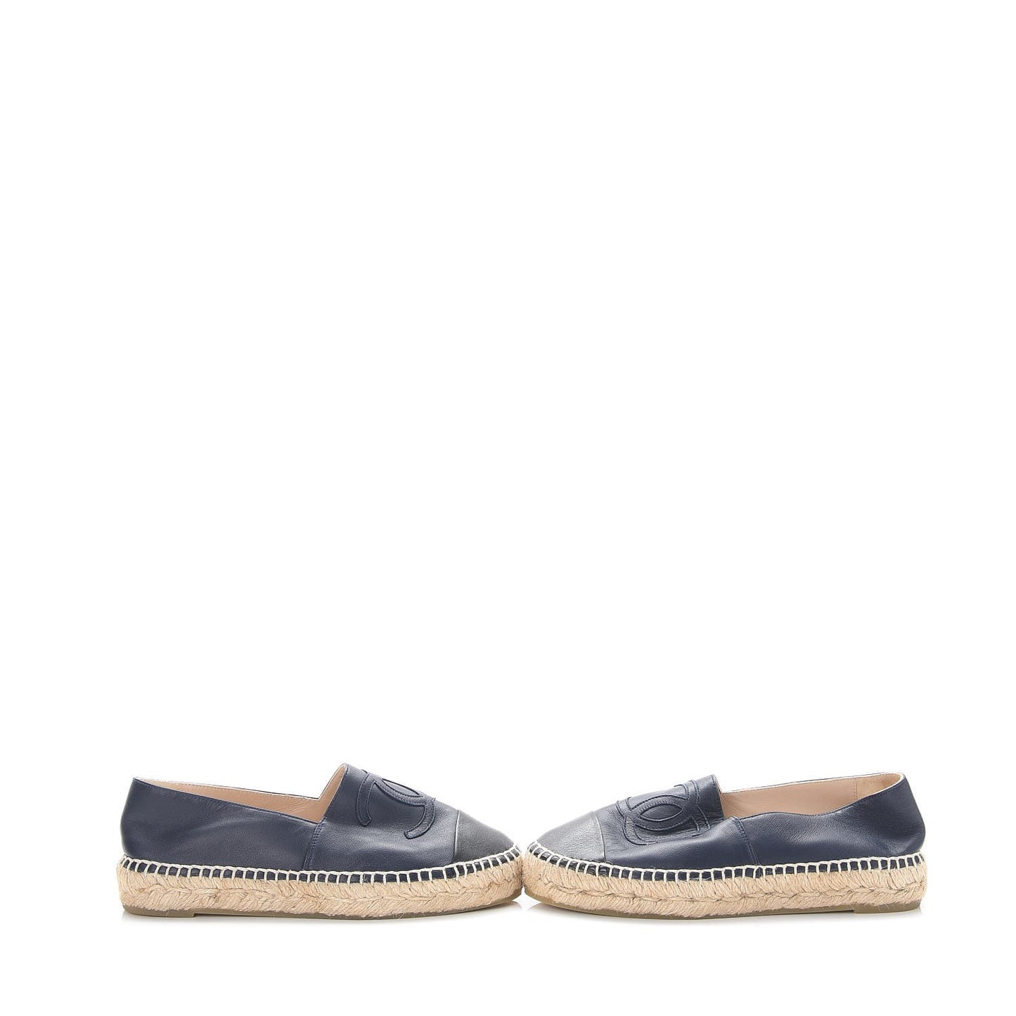 Lambskin CC Espadrilles 35 Navy Black