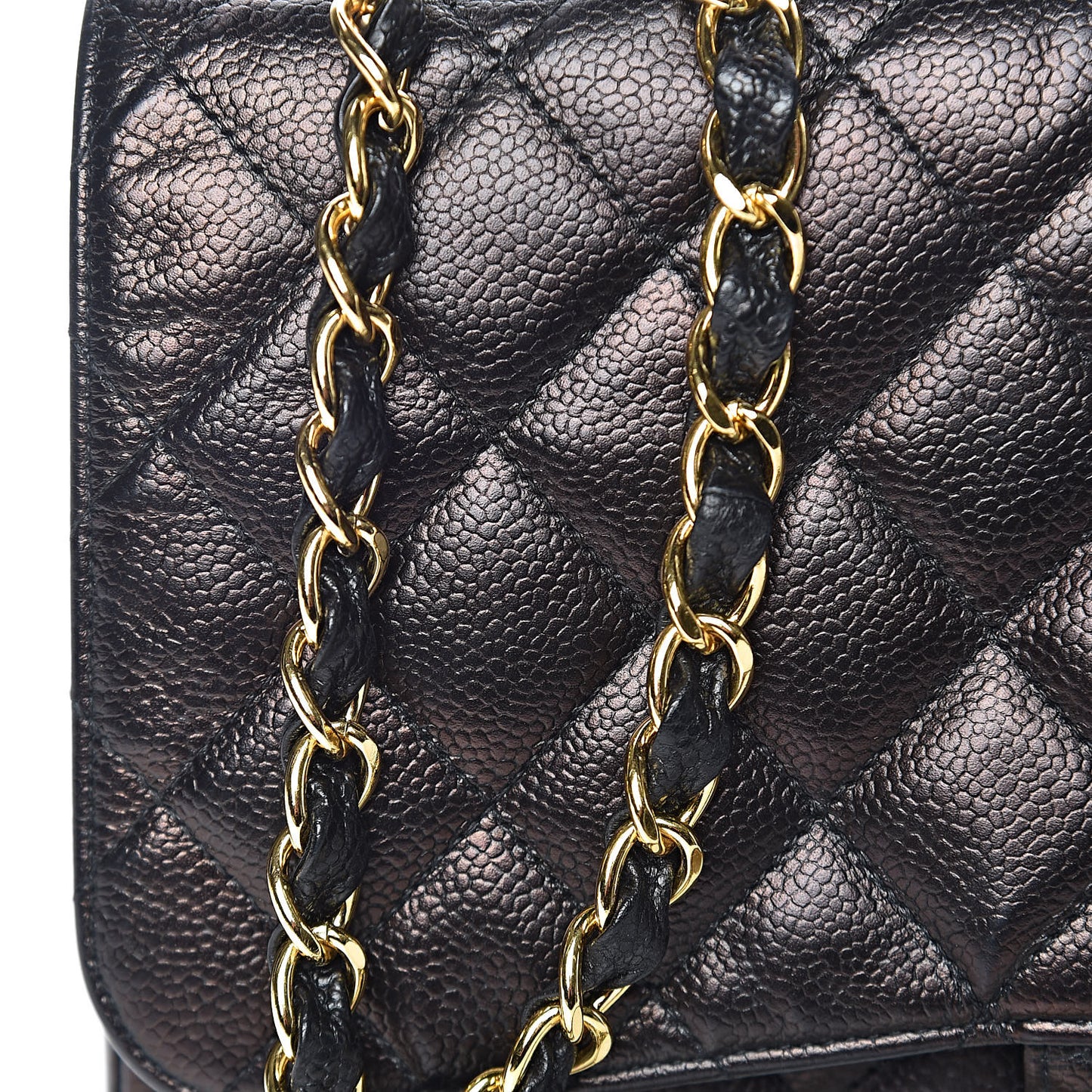 Caviar Quilted Jumbo Single Flap Black