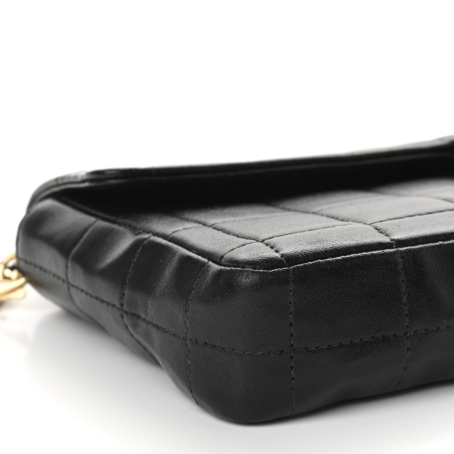 Chanel Lambskin East West Chocolate Bar Flap Black 9 of 10