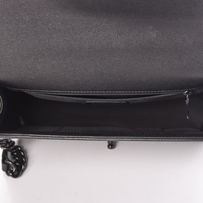 Chanel Caviar Quilted New Medium Boy Flap So Black 7 of 11