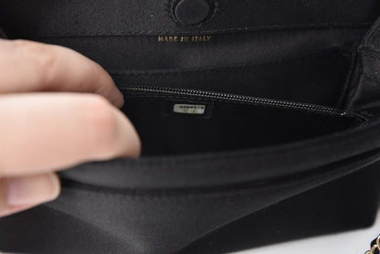 Chanel Satin Evening Bag Black 8 of 9
