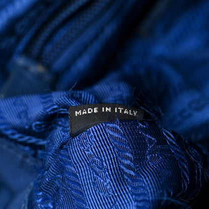 Prada Tessuto Nylon Saffiano Tote Cobalto 8 of 12