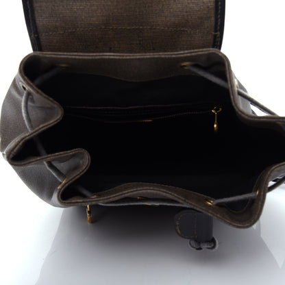 Fendi Coated Canvas Drawstring Backpack Tobacco 3 of 6