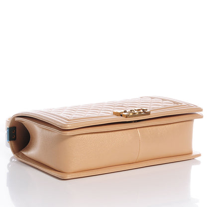 Chanel Pearl Calfskin New Medium Boy Flap Gold 4 of 9